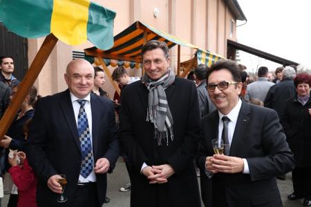 Predsednik Republike Slovenije Borut Pahor na prireditvi ob mednarodnem dnevu maternega jezika na Razkrižju 100